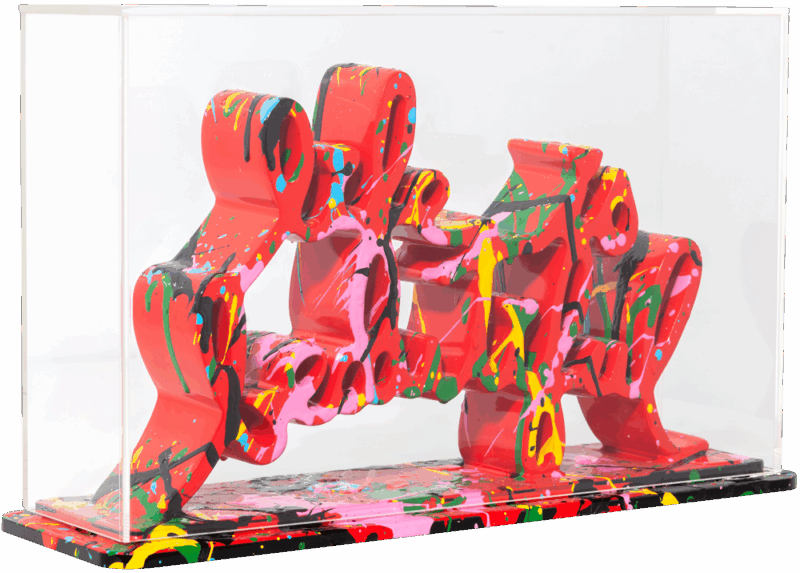 Life Is Beautiful - Dipped Red Splash