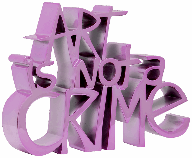 Art Is Not A Crime - Pink