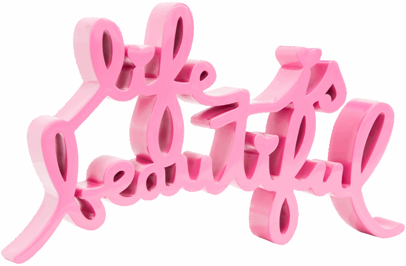 Life Is Beautiful - Bubblegum Large