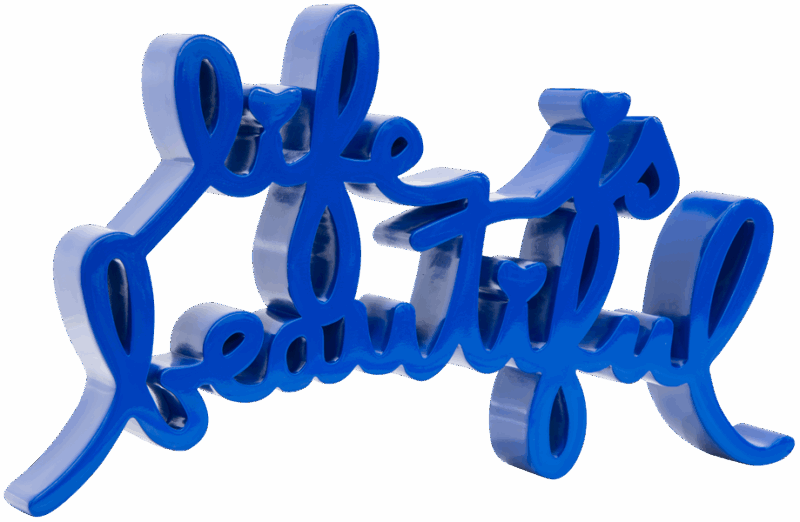 Life Is Beautiful - Royal Blue Large