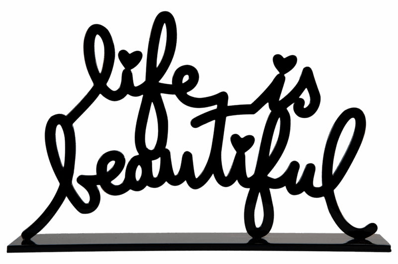 Life Is Beautiful - Black Small