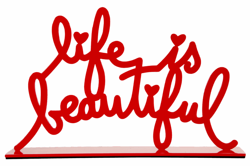 Life Is Beautiful - Red Small